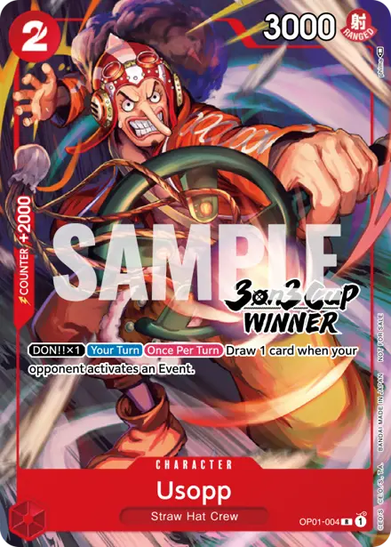 Usopp OP01-004, 3on3 Cup Winner Prize