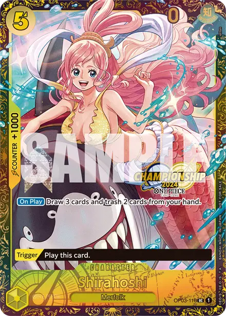 Shirahoshi OP03-116, Regionals Top 64 (CS24-W3)