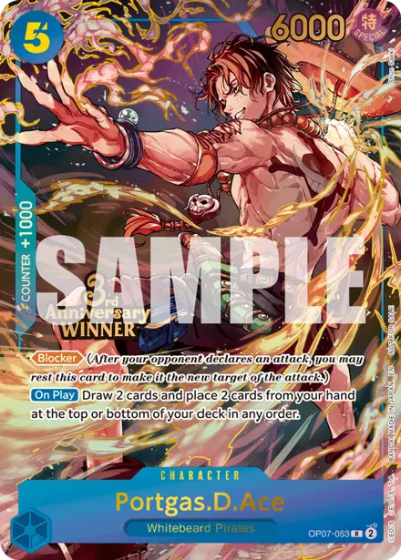 Portgas.D.Ace OP07-053, 3rd Anniversary Event