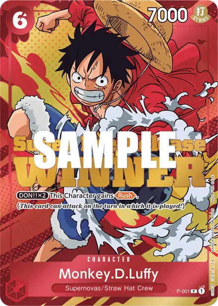 Monkey.D.Luffy P-001, Super Pre-Release
