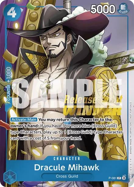 Dracule Mihawk P-081, OP-11 Release Event Winner