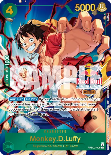 Monkey.D.Luffy PRB02-005, Red Bull Double DON!! Store Qualifier Top 2 (2026)