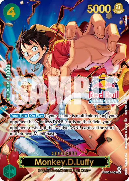 Monkey.D.Luffy PRB02-005, Red Bull Double DON!! Finals Top 32 (2026)
