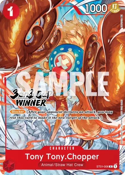 Tony Tony.Chopper ST01-006, 3on3 Cup Winner Prize