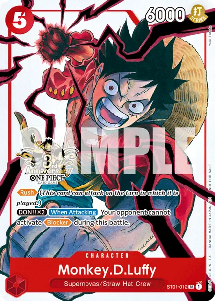 Monkey.D.Luffy ST01-012, 3rd Anniversary Event